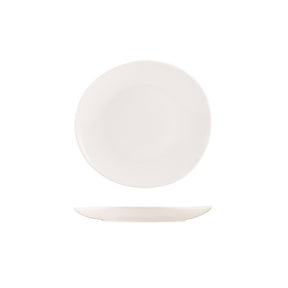 Incise Porcelain Soma Coupe Plate 19.5cm/ 7.5" - Pack 6