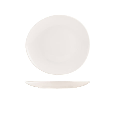 Incise Porcelain Soma Coupe Plate 24.5cm/ 9" - Pack 6