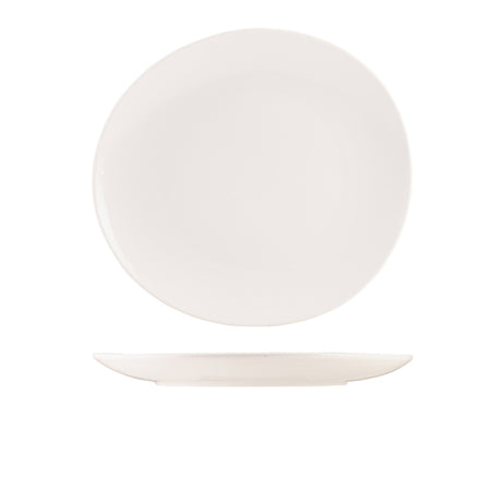 Incise Porcelain Soma Coupe Plate 28cm/ 11" - Pack 4
