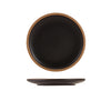 GenWare Kava Black Stoneware Coupe Plate 20cm - Pack 6