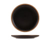 GenWare Kava Black Stoneware Coupe Plate 23cm - Pack 6