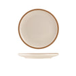 GenWare Kava White Stoneware Coupe Plate 20cm - Pack 6