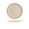 GenWare Kava White Stoneware Coupe Plate 20cm - Pack 6