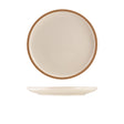 GenWare Kava White Stoneware Coupe Plate 23cm - Pack 6