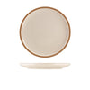 GenWare Kava White Stoneware Coupe Plate 23cm - Pack 6