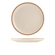 GenWare Kava White Stoneware Coupe Plate 26cm - Pack 6