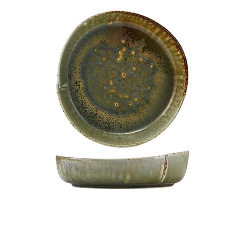 Kozo Porcelain Midori Deep Plate 20cm - Pack 4