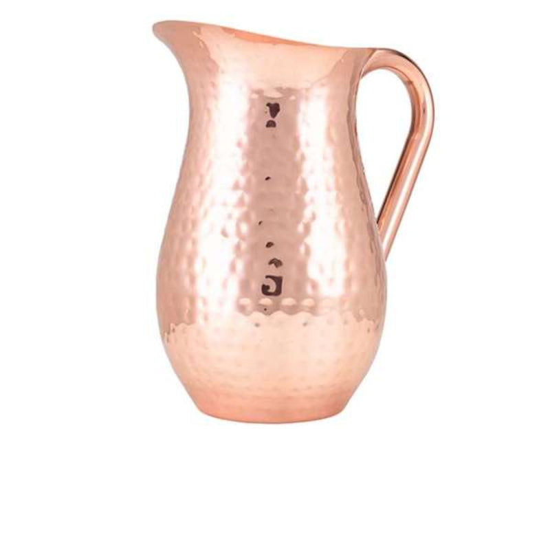 GenWare Hammered Copper Plated Water Jug 2L/67.6oz- Pack 1