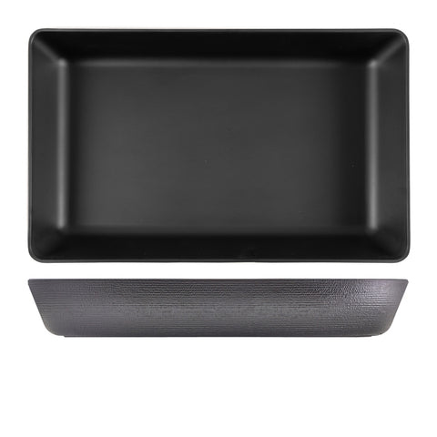 GenWare Melamine Black Jute Deep Dish GN 1/1 - Pack 1