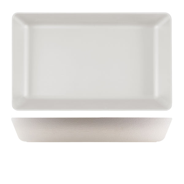 GenWare Melamine White Jute Deep Dish GN 1/1 - Pack 1