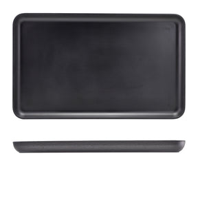 GenWare Melamine Black Jute Platter GN 1/1 - Pack 1