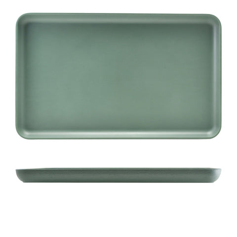 GenWare Melamine Green Jute Platter GN 1/1 - Pack 1