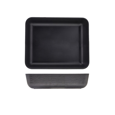 GenWare Melamine Black Jute Deep Dish GN 1/2 - Pack 1