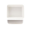 GenWare Melamine White Jute Deep Dish GN 1/2 - Pack 1