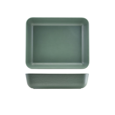 GenWare Melamine Green Jute Deep Dish GN 1/2 - Pack 1