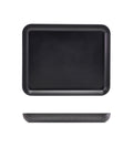 GenWare Melamine Black Jute Platter GN 1/2 - Pack 1