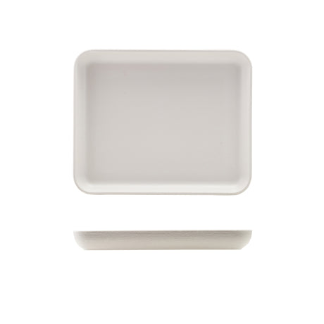 GenWare Melamine White Jute Platter GN 1/2 - Pack 1