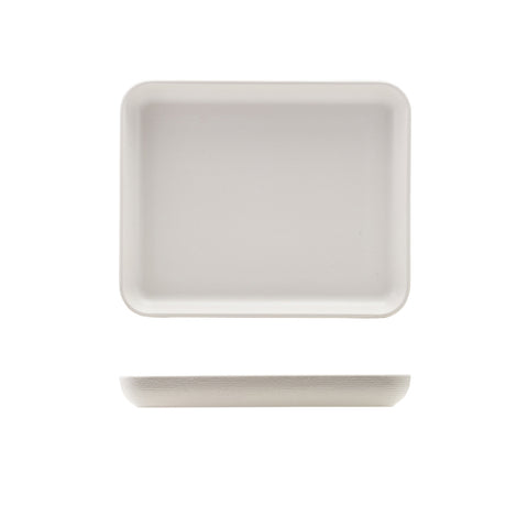 GenWare Melamine White Jute Platter GN 1/2 - Pack 1
