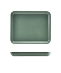 GenWare Melamine Green Jute Platter GN 1/2 - Pack 1