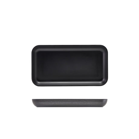 GenWare Melamine Black Jute Platter GN 1/3 - Pack 1