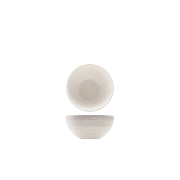 GenWare Melamine White Jute Buffet Bowl 15.5 x 7.5cm - Pack 1