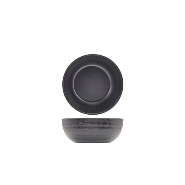 GenWare Melamine Black Jute Buffet Bowl 20 x 7.5cm - Pack 1