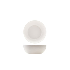 GenWare Melamine White Jute Buffet Bowl 20 x 7.5cm - Pack 1