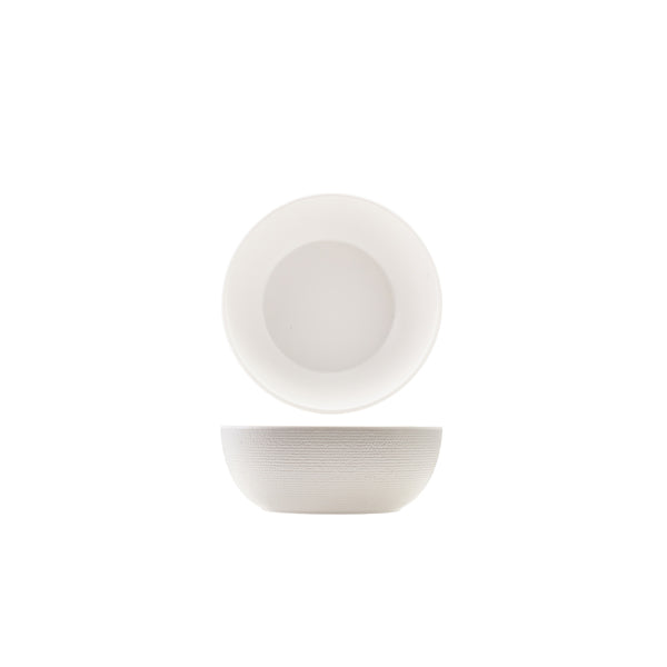 GenWare Melamine White Jute Buffet Bowl 20 x 7.5cm - Pack 1