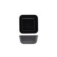 GenWare Melamine Black Jute Square Buffet Bowl 20cm - Pack 1