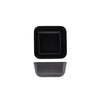 GenWare Melamine Black Jute Square Buffet Bowl 20cm - Pack 1