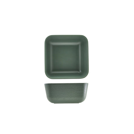 GenWare Melamine Green Jute Square Buffet Bowl 20cm - Pack 1