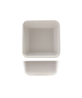 GenWare Melamine White Jute Square Buffet Bowl 25cm - Pack 1
