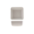 GenWare Melamine White Jute Square Buffet Bowl 25cm - Pack 1