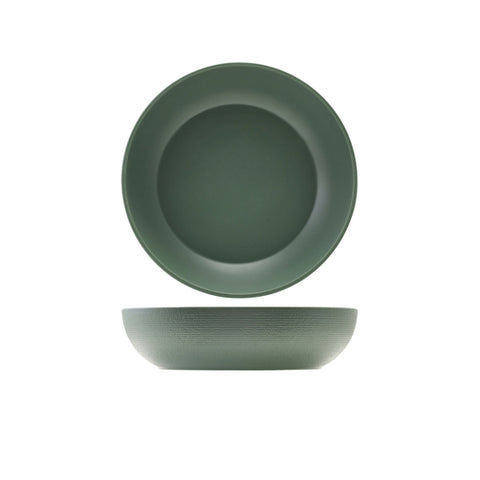 GenWare Melamine Green Jute Buffet Bowl 28 x 7.5cm - Pack 1