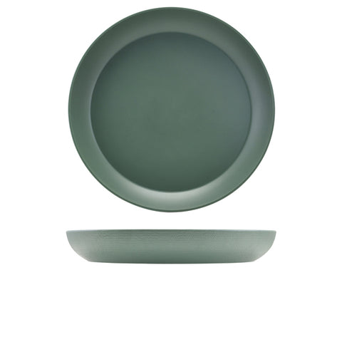 GenWare Melamine Green Jute Buffet Bowl 42 x 6cm - Pack 1