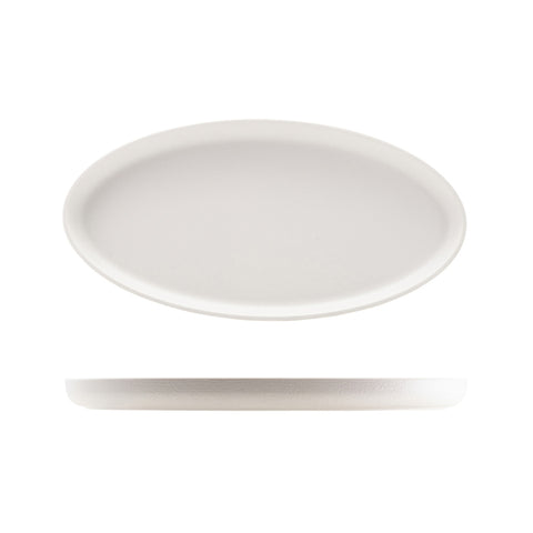 GenWare Melamine White Jute Oval Dish 47.5 x 23.8 x 3.5cm - Pack 1