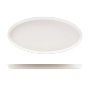 GenWare Melamine White Jute Oval Dish 55 x 27.5 x 3.5cm - Pack 1