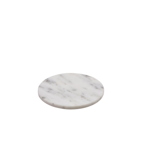 GenWare White Marble Platter 18cm Dia - Pack 1