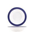 GenWare Melamine Blue Band Oatmeal Bowl 15.2cm/ 6" - Pack 12