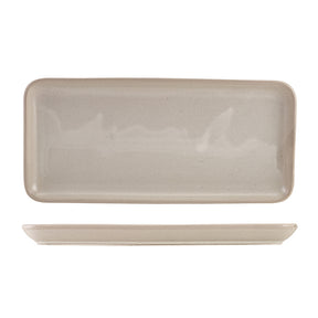 Antigo Porcelain Cinza Narrow Rectangular Platter 36 x 16.5cm - Pack 3