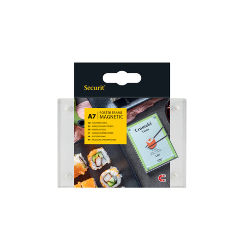 Acrylic A7 Double Sided Poster Frames With Magnetic Corners - Pack 1
