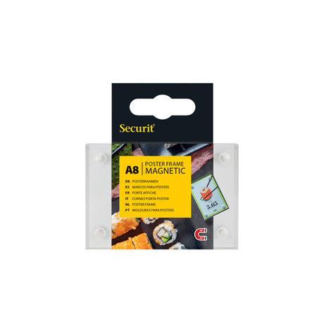 Acrylic A8 Double Sided Poster Frames With Magnetic Corners - Pack 1