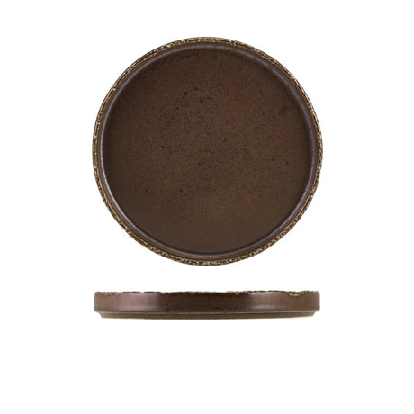 Roko Porcelain Cinder Black Presentation Plate 21cm - Pack 4