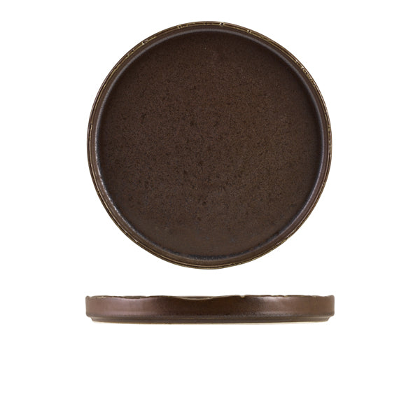 Roko Porcelain Cinder Black Presentation Plate 26cm - Pack 4