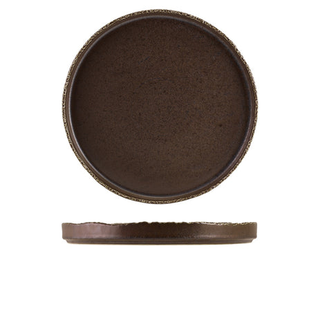 Roko Porcelain Cinder Black Presentation Plate 28cm - Pack 4