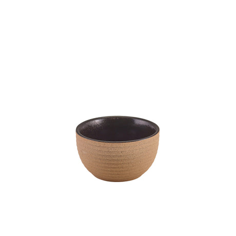 GenWare Kava Black Stoneware Ribbed Ramekin 9cl/ 3oz - Pack 12
