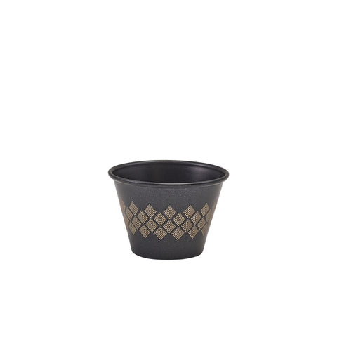 GenWare Metallic Black Diamond Ramekin 71ml/ 2.5oz - Pack 24