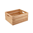 Genware FSC 100% Hevea Wood Box/ Riser GN 1/2 - Pack 1