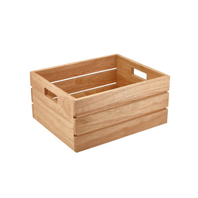 Genware FSC 100% Hevea Wood Box/ Riser GN 1/2 - Pack 1