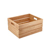 Genware FSC 100% Hevea Wood Box/ Riser GN 1/2 - Pack 1